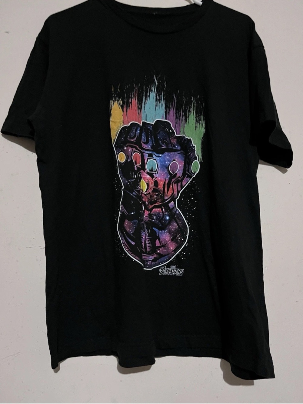 Marvel Avengers Infinity War Thanos Black T-Shirt M